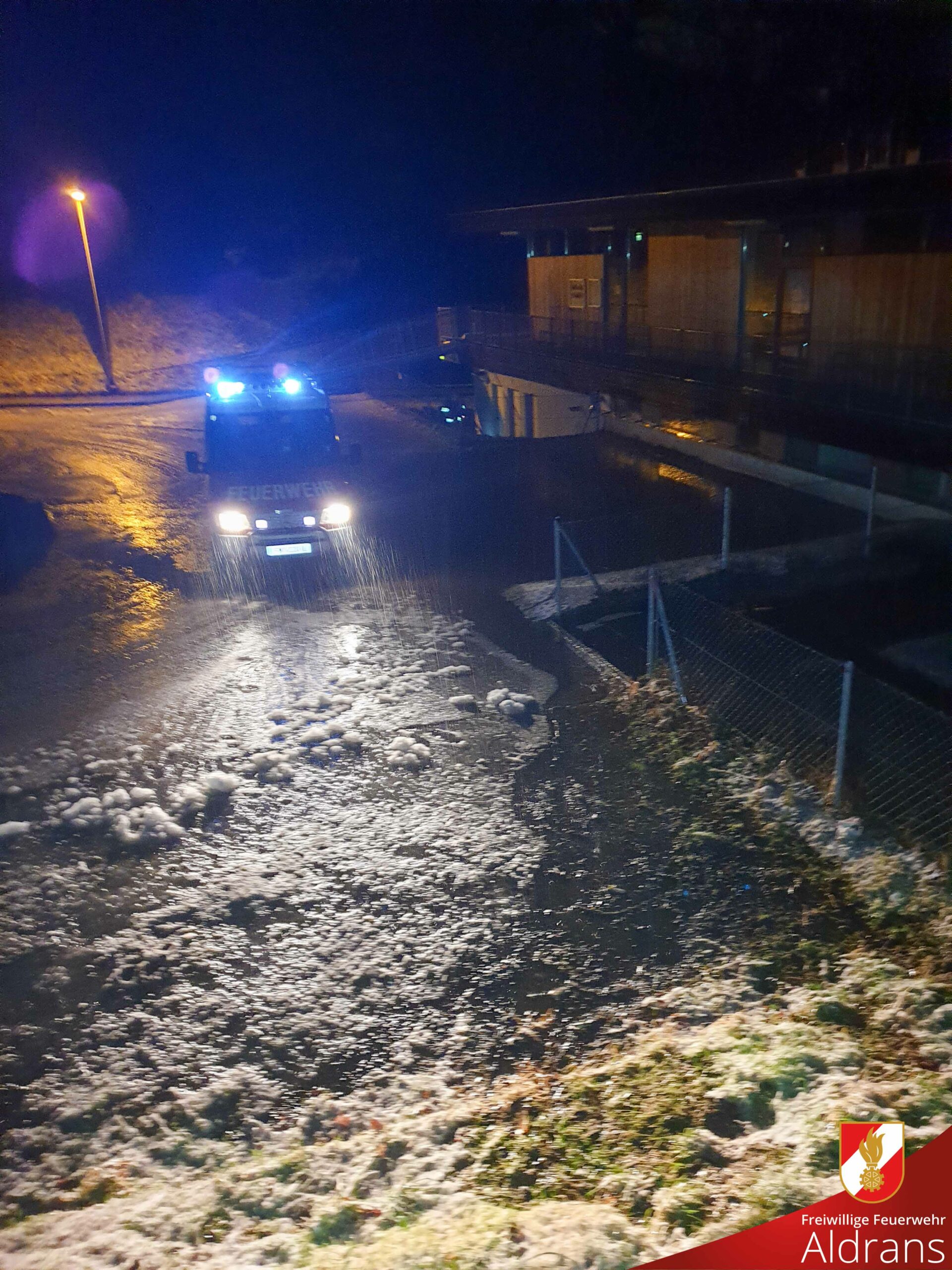 Wasserschaden durch Starkregen - Freiwillige Feuerwehr Aldrans